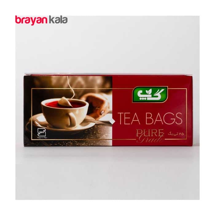 عکس اصلی چای سیاه کیسه ای ساده گپ بسته 25 عددی